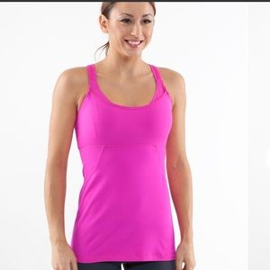Lululemon Cross My Heart Tank - Paris Pink